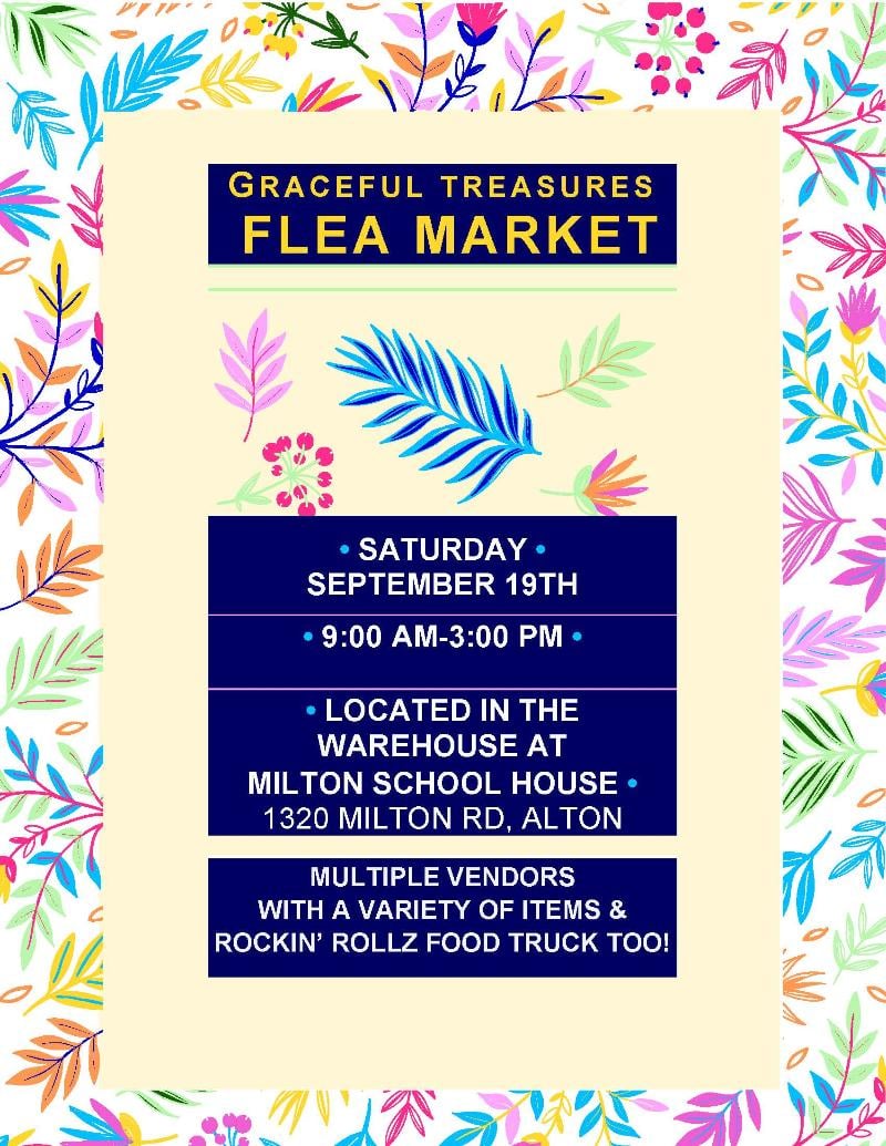 Graceful Treasures Flea Market event flyer