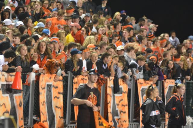 Edwardsville fans packed the stands on Friday night. (Photo by Dan Brannan)