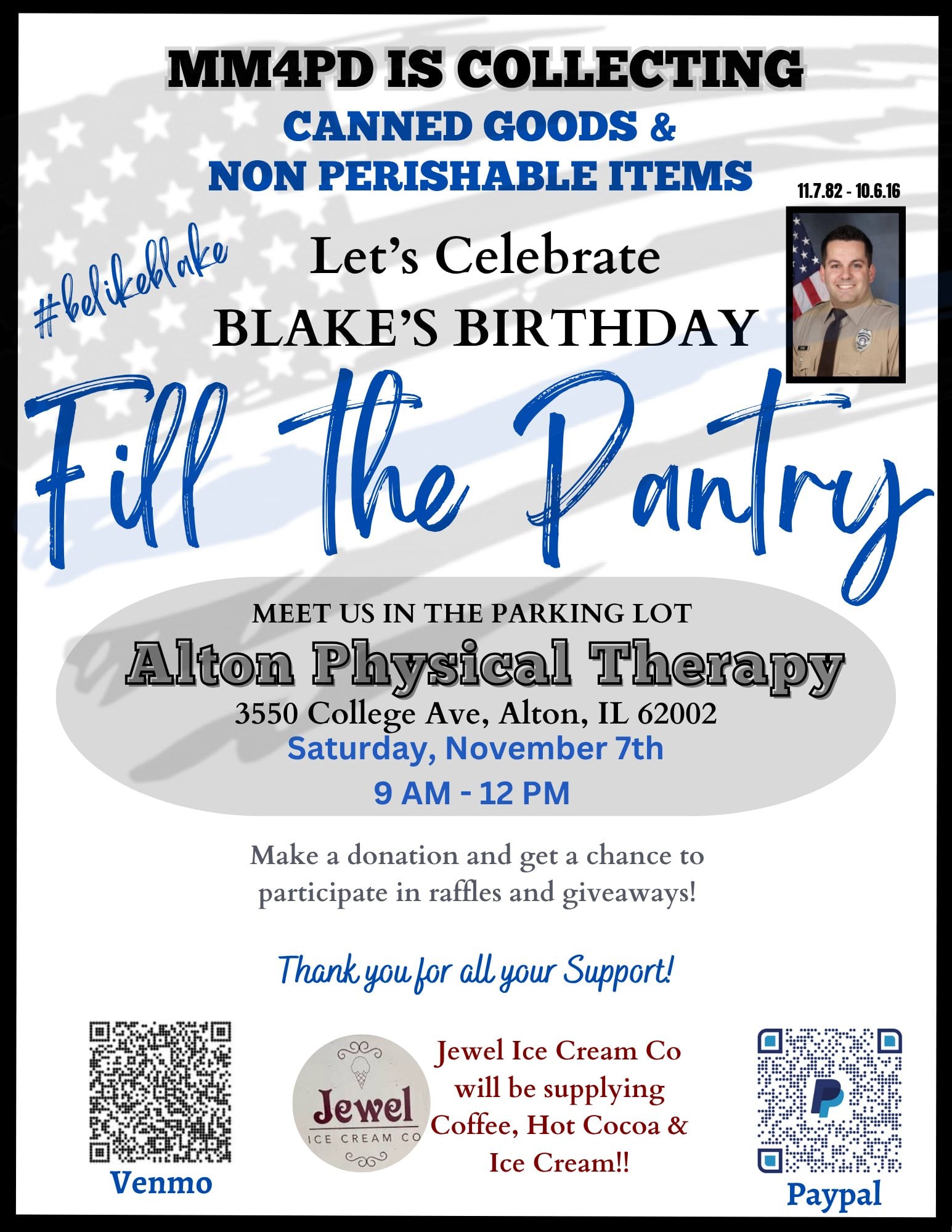 Fill the Pantry: Blake’s Birthday