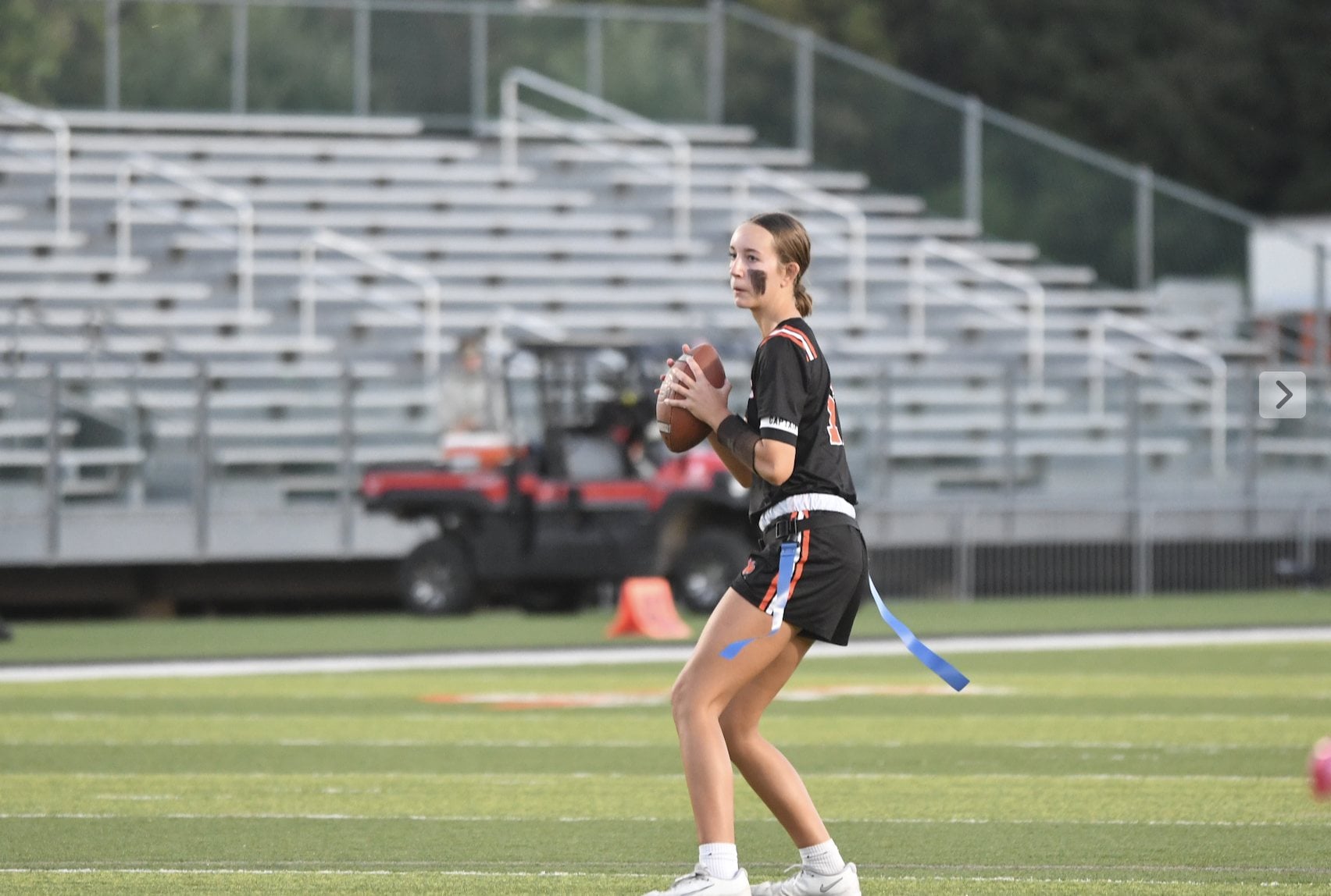 Quarterback Ella Wallace.