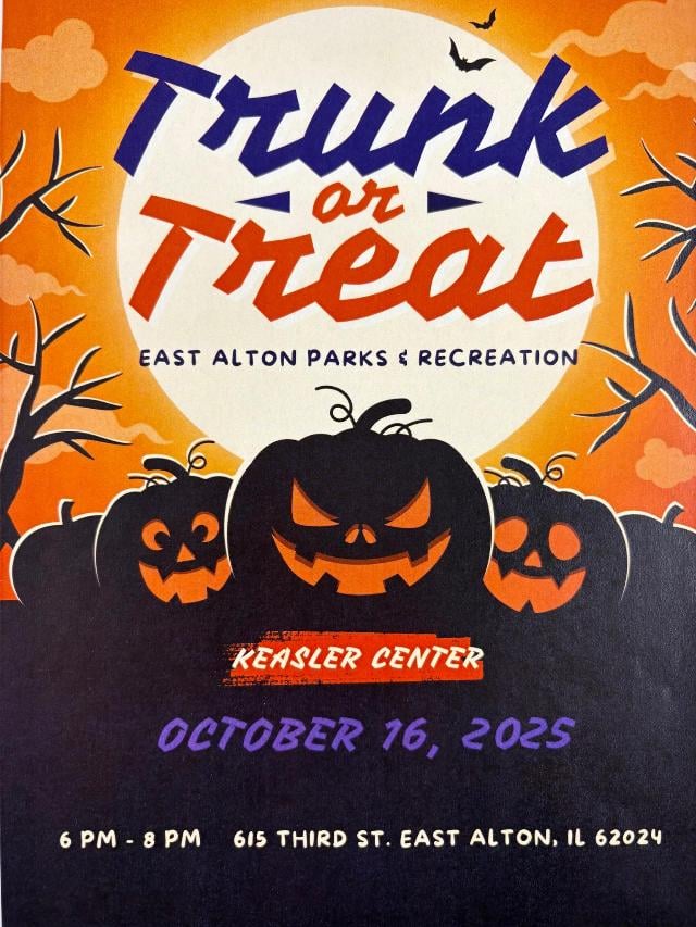 East Alton Parks & Rec Trunk or Treat event flyer