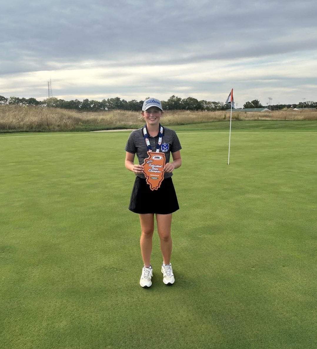 IHSA state golf champion Maggie Pruetzel.
