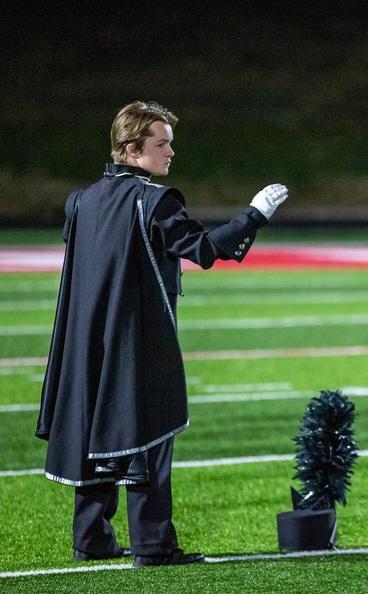 Johnathon Ridgley, the Alton Marching 100 Head Drum Major.