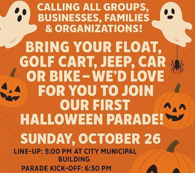 Bunker Hill Halloween Parade 2025 event flyer