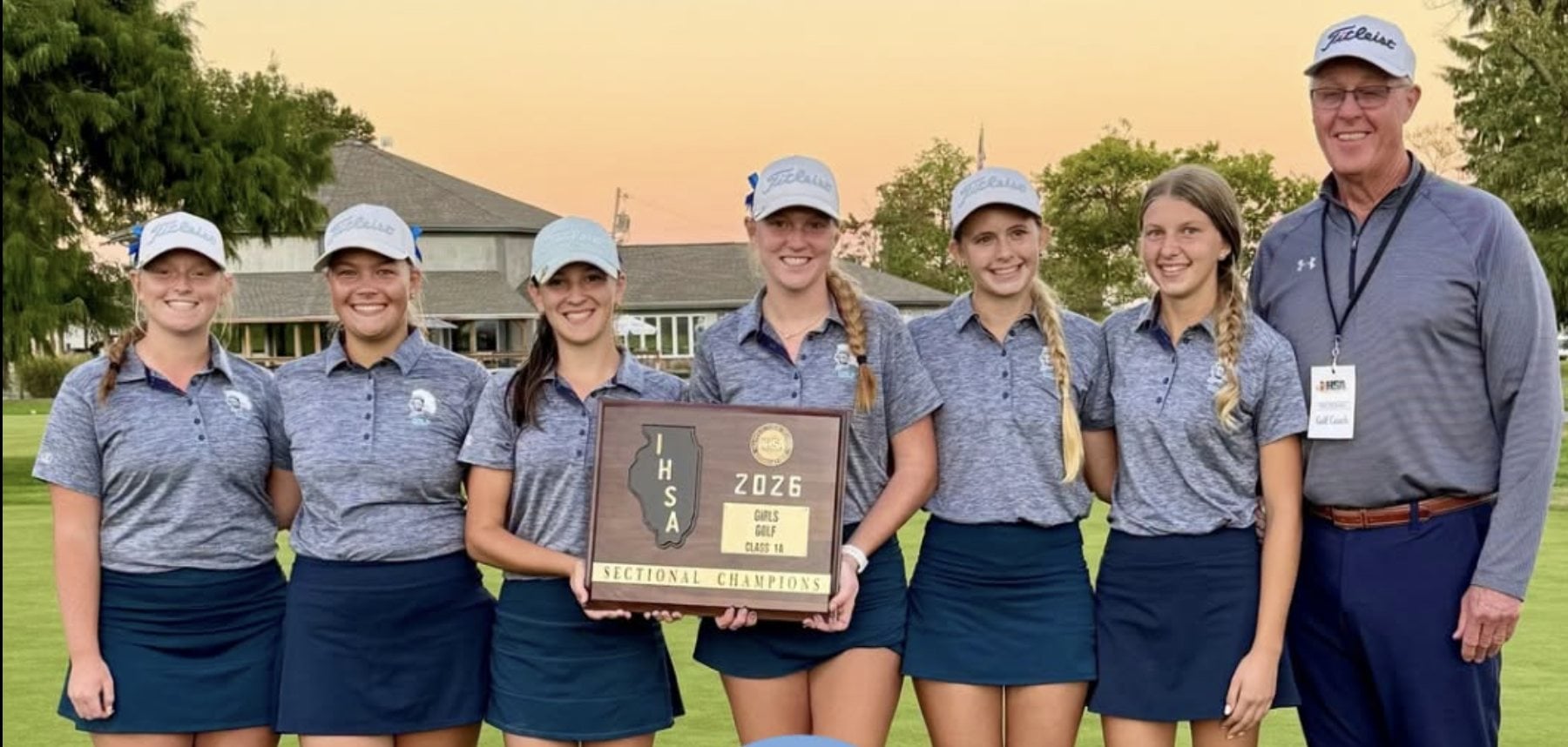 Breese Mater Dei's girls golf squad.