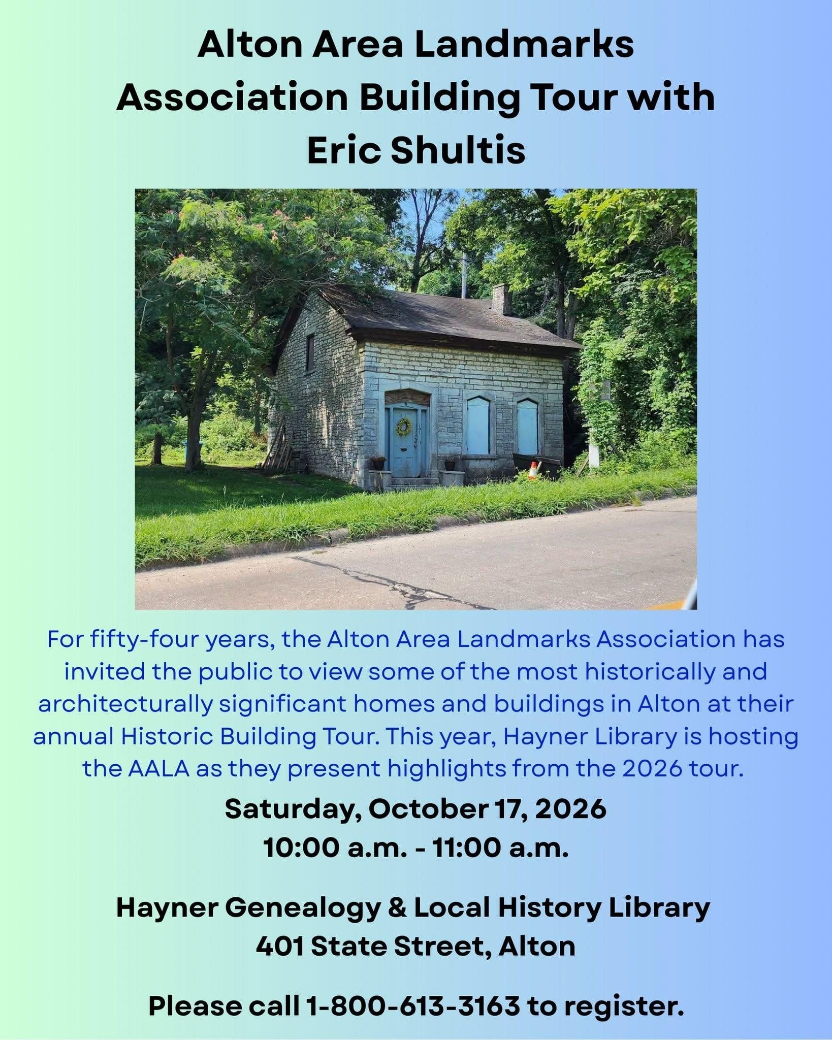 Alton Area Landmarks Association Building Tour with Eric Shultis