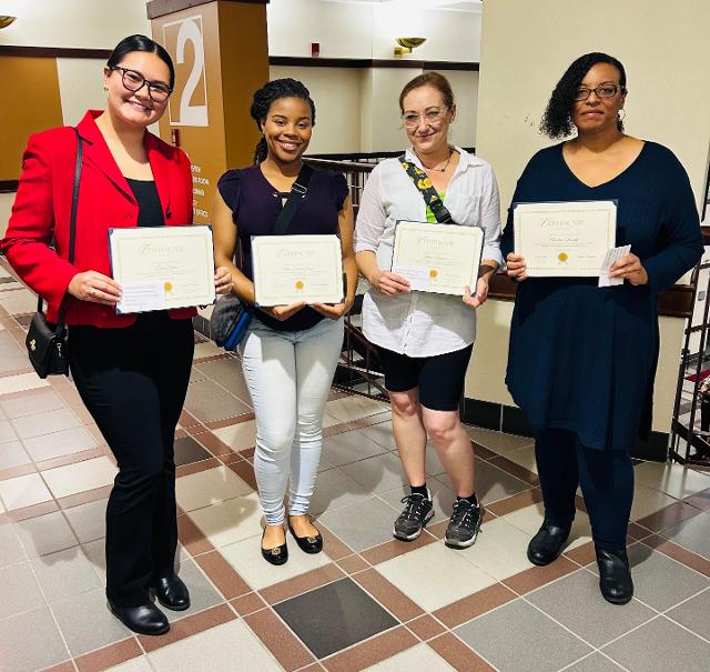  Southern Illinois University Edwardsville students who are the 2025 of the Nick Petrillo Champions for Mental Health Scholarship recipients &mdash; Erica Bigtas, Sean Brown, Patricia Damlow and Christian Bausily. 