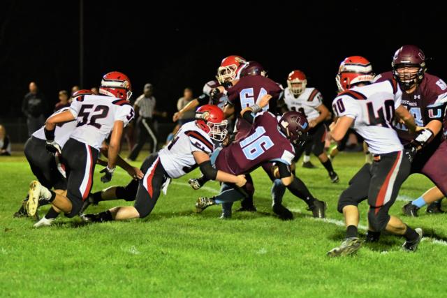 Calhoun moves in for a tackle. (Photo by Bonnie Snyders)