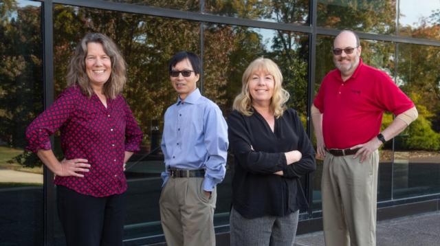 (L-R) SIUE researchers Drs. Georgia Bracey, Shunfu Hu, Sharon Locke and Thomas Foster.