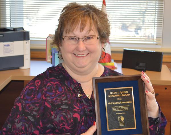 Karen with the Ellen T. Quinn Memorial Award Karen with the Ellen T. Quinn Memorial Award