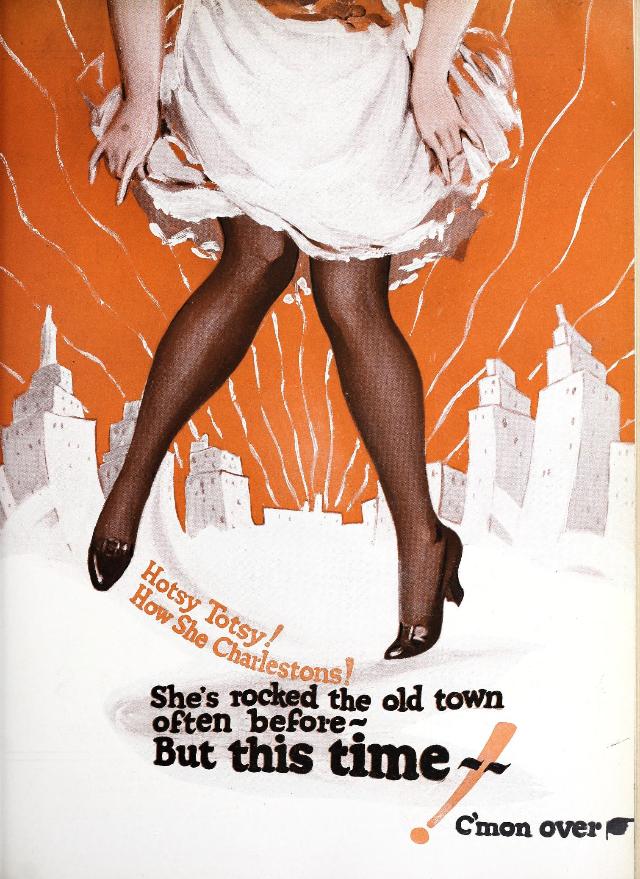 Advertisement for the American comedy film We Moderns (1925), from a multipage advertising insert after page 26 of the November 28, 1925 Exhibitors Herald. https://archive.org/details/exhibitorsherald23unse/page/n1066/