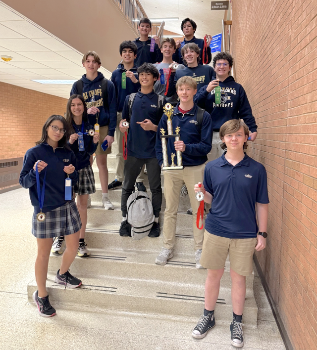 The Althoff Catholic Math team.