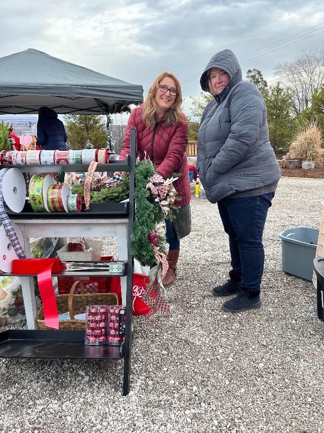 Returning vendor Flourish Flower Company offered make-your-own Christmas wreaths at last year’s holiday market, and will be attending again. 