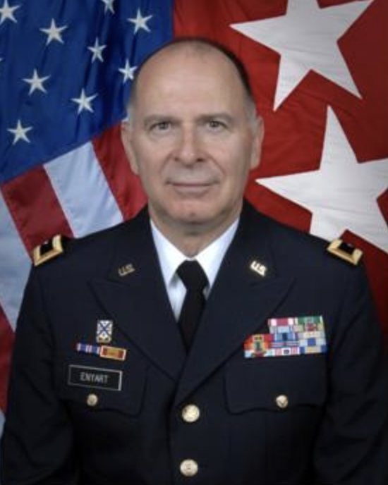 Retired Major General William Enyaert.
