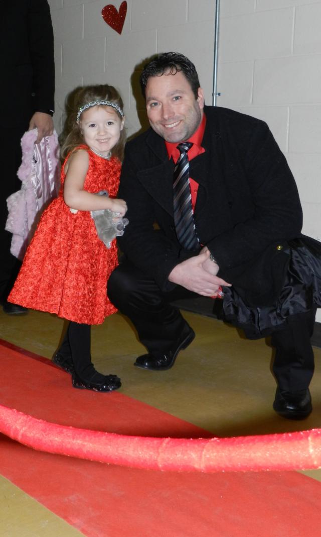 Jerseyville residents, Aubrey Hargrave, then 3, and her daddy, Brad Hargrave, walked the red-carpet at the 2016 Daddy & Daughter Valentine Dance.