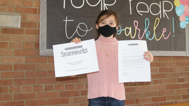 Woodland Elementary 4th-grader Abigail Godard