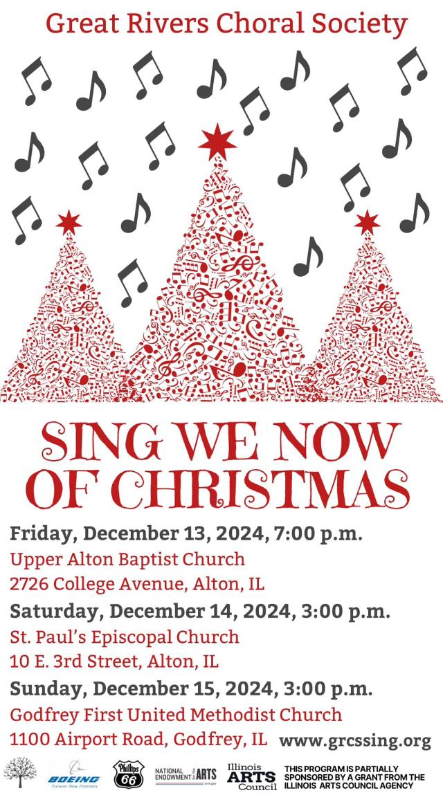 “Sing We Now of Christmas” concert flyer