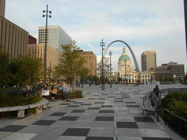 Kiener Plaza Visitor Center (above) and the Atrium at 100 N. Broadway recognized.