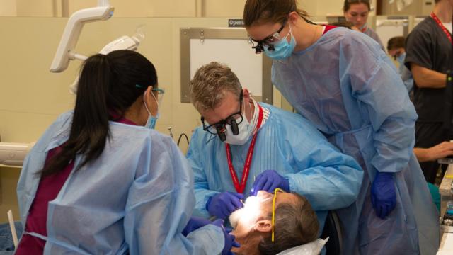 The SIU SDM provided free dental care during its inaugural Veteran’s Care Day.