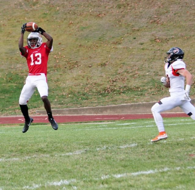 Kevin Caldwell Jr. on a touchdown reception.
