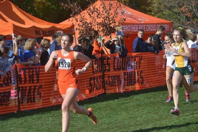 Edwardsville's Julianna Determan leads the pack.