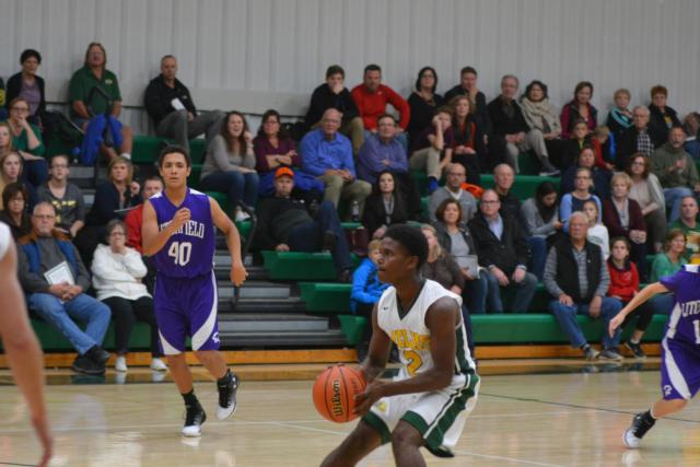 Darion Brooks slides up for a jumper Monday night. (Photo by Dan Brannan)