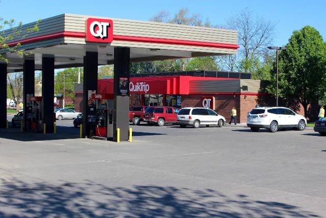 The QuikTrip on Troy Road in Edwardsville was the lowest at $3.45 per gallon for regular unleaded gas.