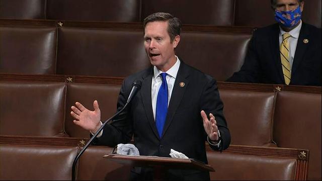 U.S. Rep. Rodney Davis, R-IL, speaks on the floor of the House of Representatives at the U.S. Capitol in Washington.