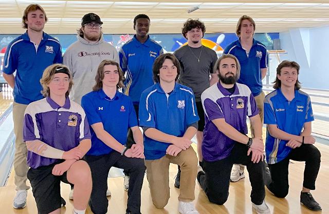 The Marquette Catholic boys bowling squad.