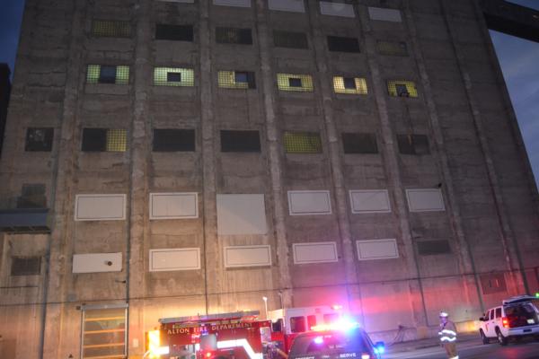 The fire at Ardent Mills was on the third floor, but contained by the Alton Fire Department.