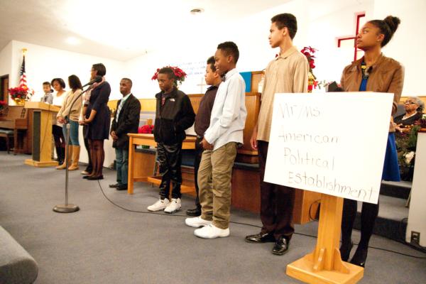 Alton High students participated in the King celebration on Sunday at Tabernacle Baptist Church.