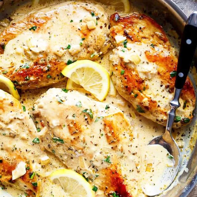 Creamy Sicilian Lemon Chicken Recipe by Olive Oil Marketplace