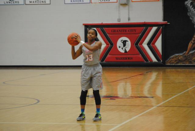 LaJarvia Brown and Jewell Wagner both tossed in nine points for Alton on Thursday night at Granite City.