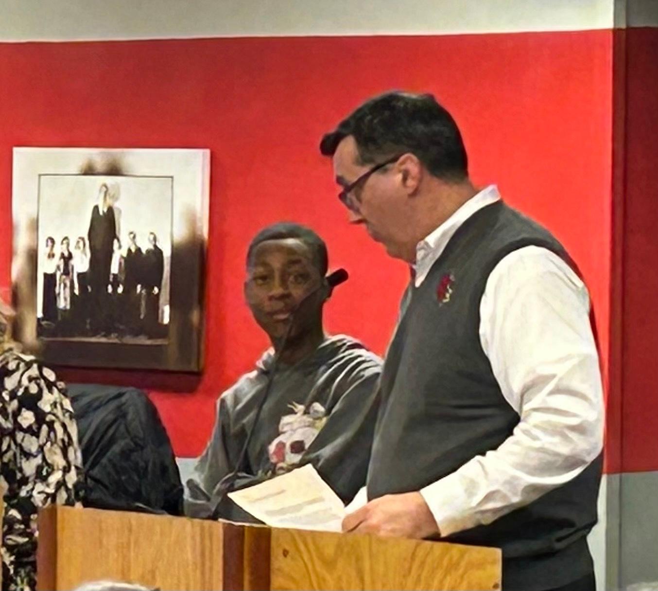 Chase Vaughn and Dr. Brian Saenz.