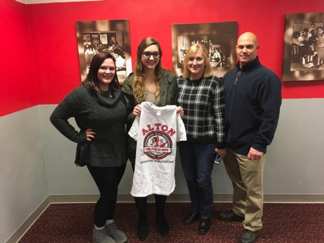 Caroline Goeken, Alton High School Athlete of Month.