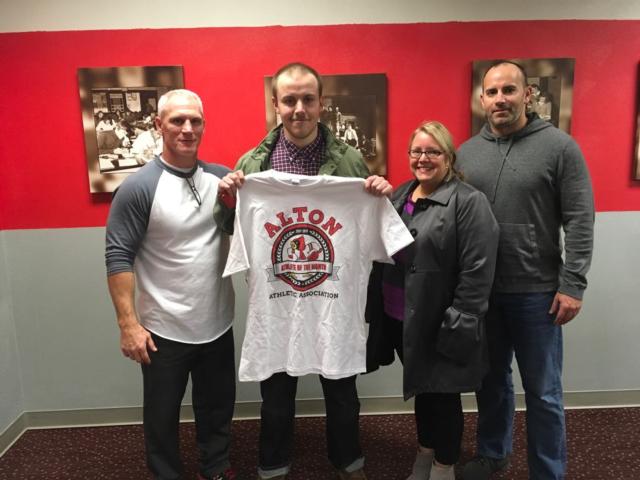 Wrestler Ryan Kane, Alton High School Athlete of the Month.