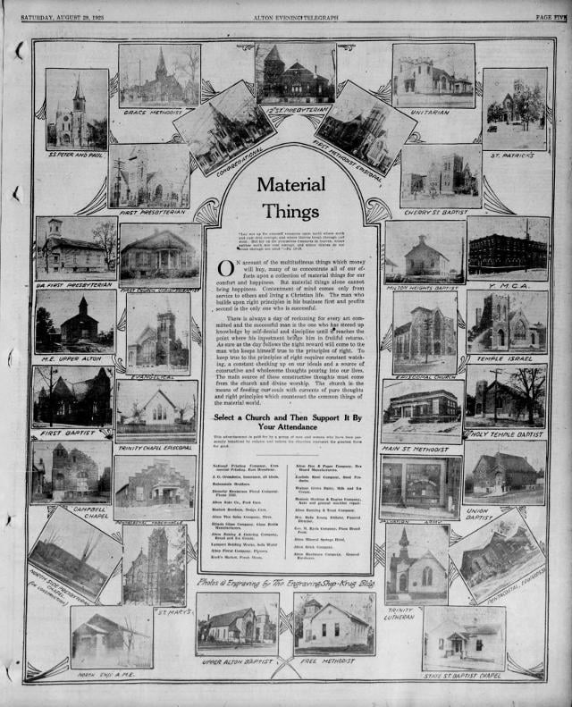 Alton Evening Telegraph, August 29, 1925