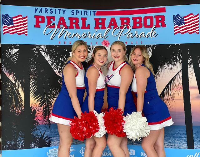 Four Gillespie Cheerleaders Have "Experience Of A Lifetime" As Pearl Harbor Memorial Parade Participants