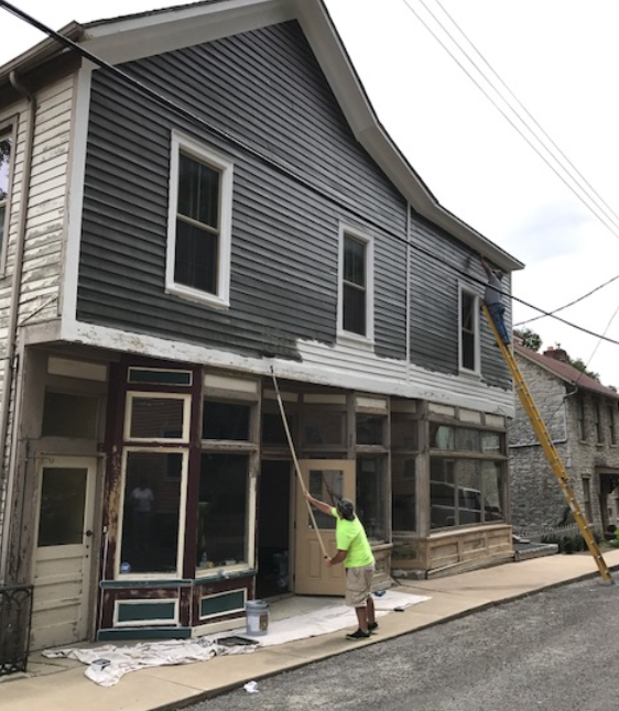 Renovations underway as of September – November 2017, Front