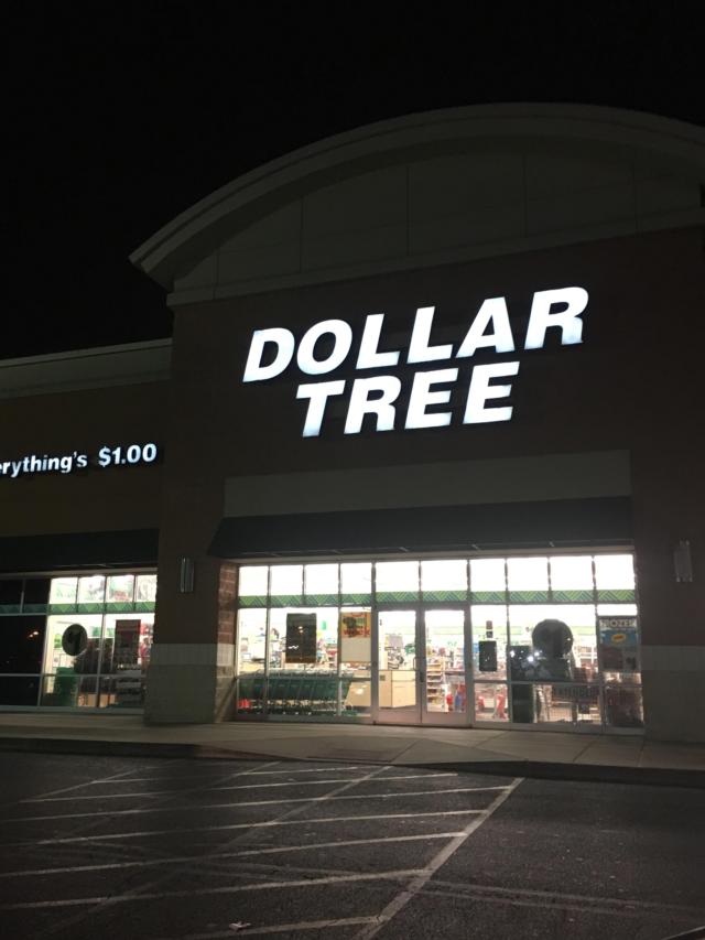 Dollar Tree is shown after closing following a man entering with a handgun, but running out startled without cash. (Photo courtesy of Chris Rhodes)