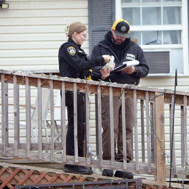 Liley compares notes with Animal Control.