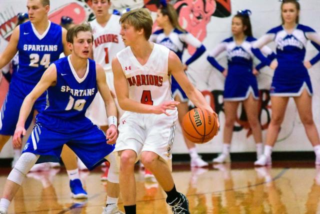 Calhoun's boys and North Greene squared off in their usual competitive WIVC game on Wednesday at Calhoun. (All photos by Alison Godar)