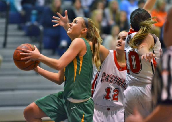 Maddy Greeling of Southwestern set a school record of 37 points in a game against Calhoun in the Jersey Tourney on Tuesday.