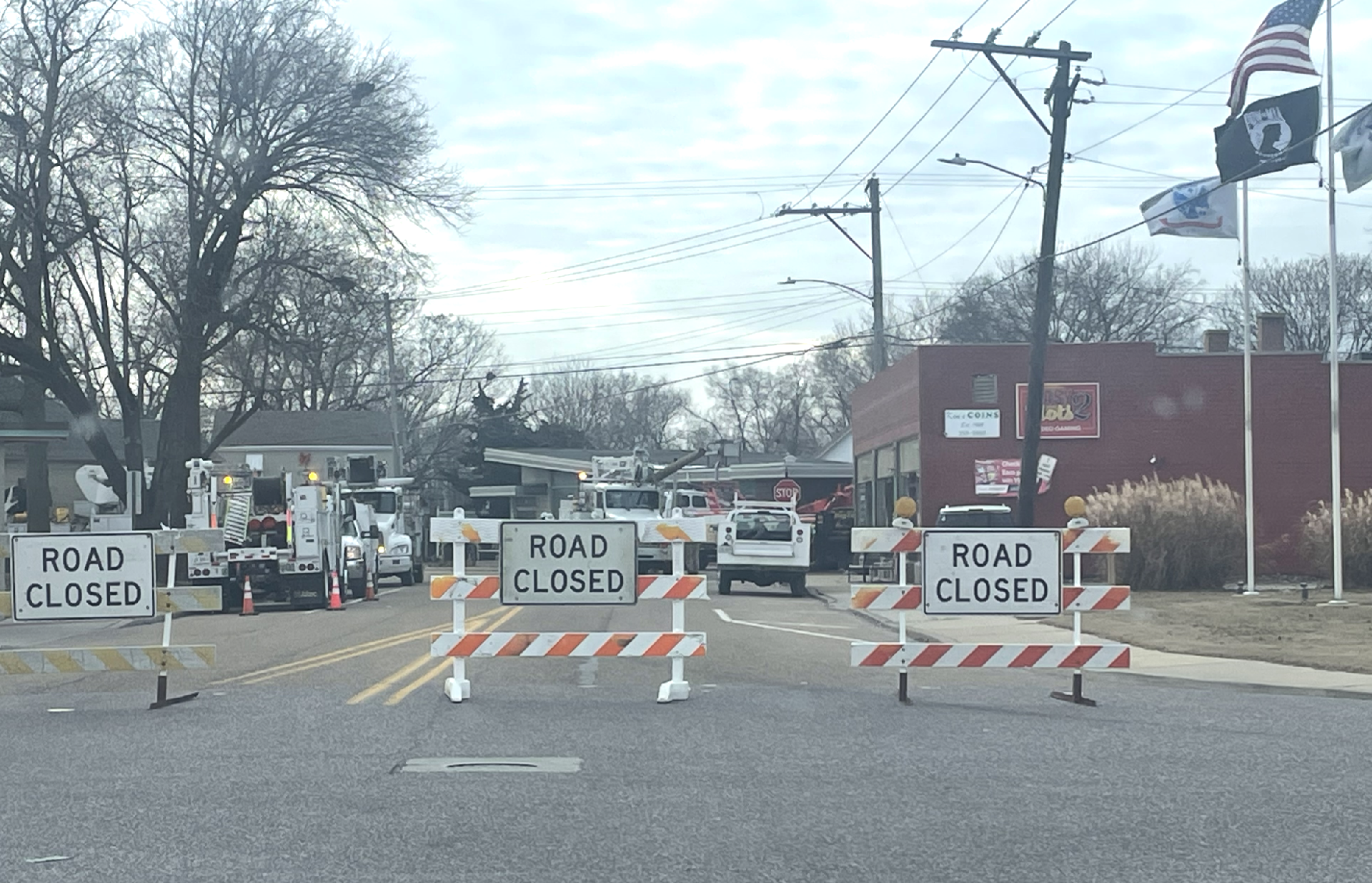 Steve Landreth photo of the East Alton crash scene.