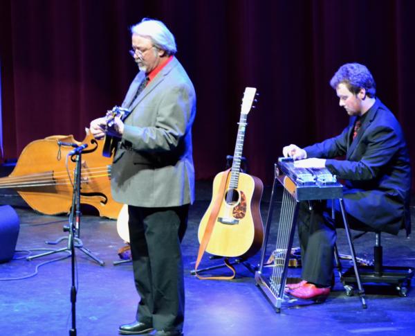 Cecil Tinnin and John Harman delight the crowd with their play on Saturday night.