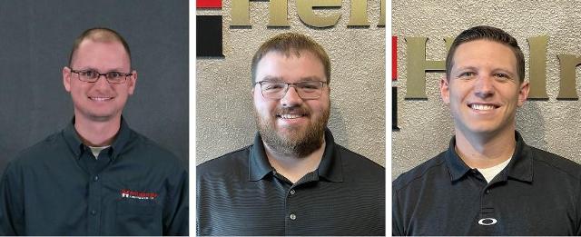 L-R: Nathan Knackstedt, St. Estimator; Logan Reynolds, Estimator; Austin Reams, Asst. Project Manager