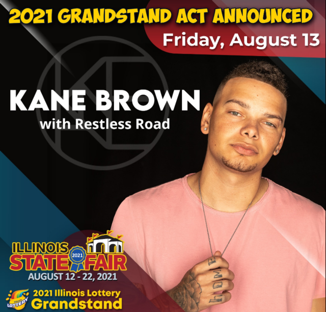 Kane Brown Added To The 2021 Illinois Lottery Grandstand Lineup