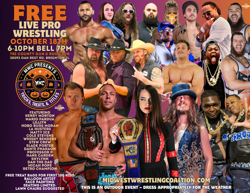 MWC PRESENTS: TRICKS, TREATS, AND TITLES event flyer