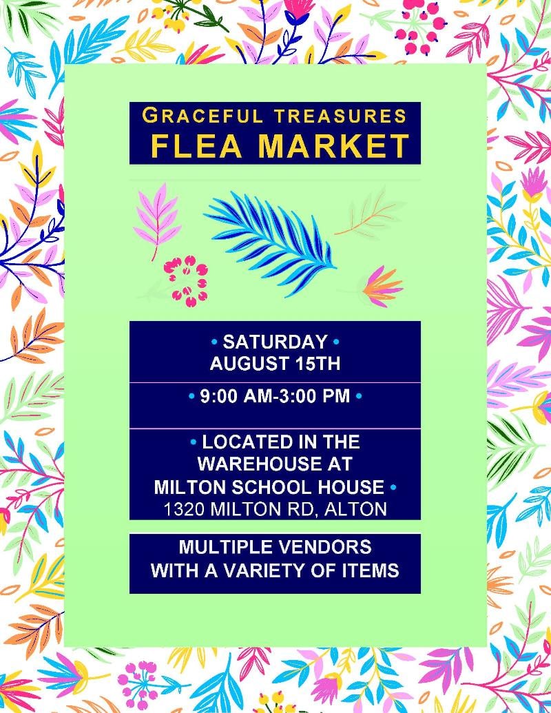 Graceful Treasures Flea Market event flyer