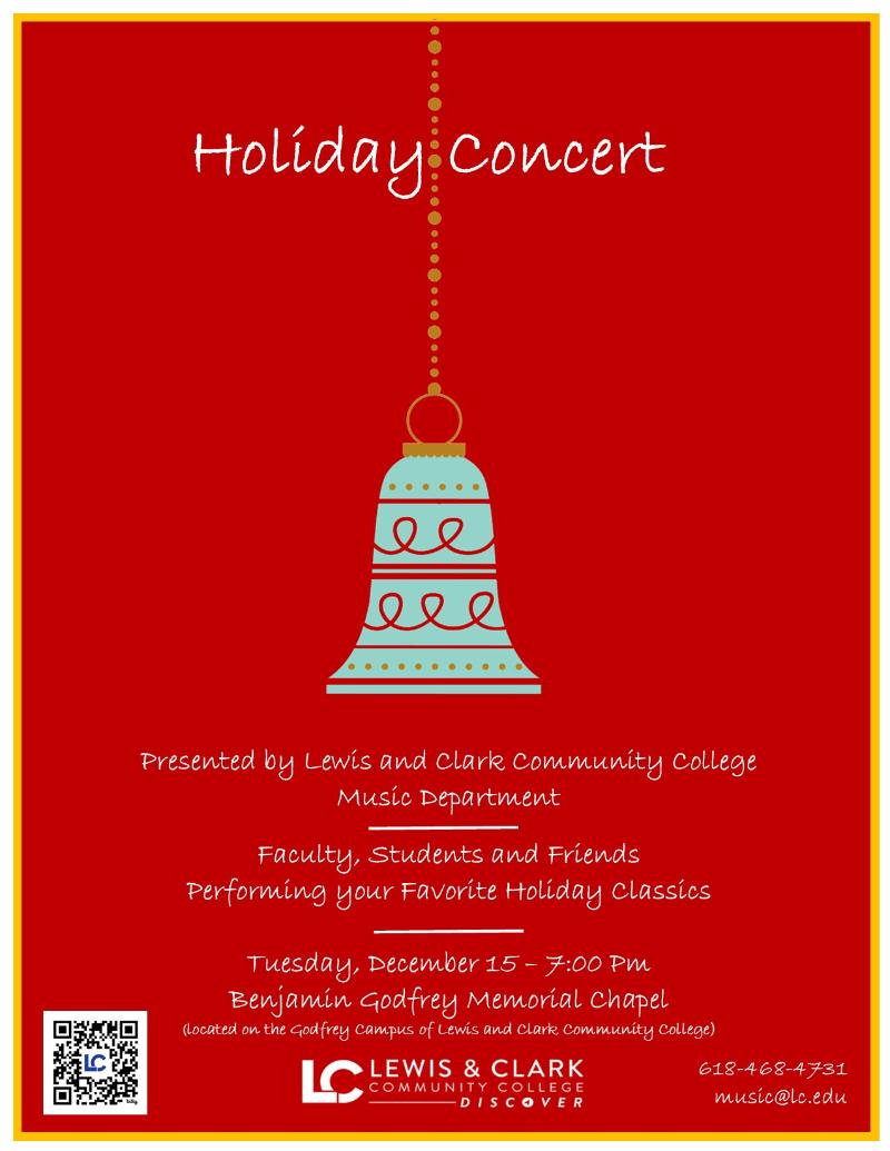 LC  Music Department Holiday Concert event flyer
